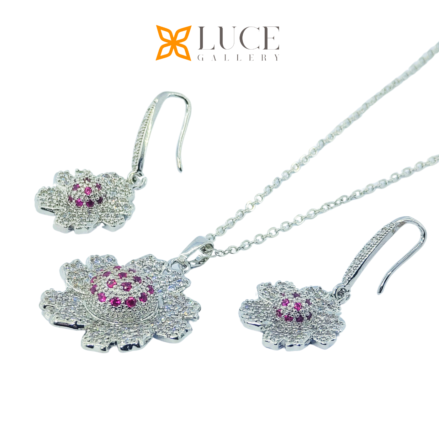 Nireida LNL necklace & earring set